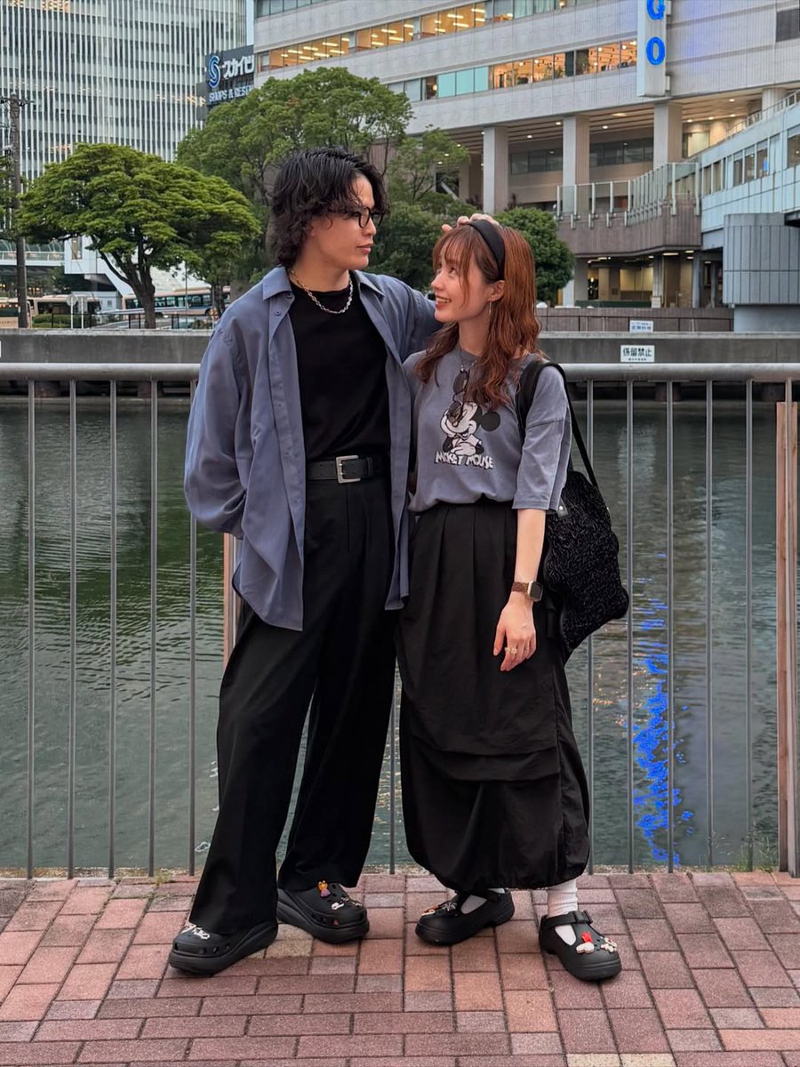 お揃いクロックスでお出かけ👣💌 #クロックス #ジビッツ #クロック