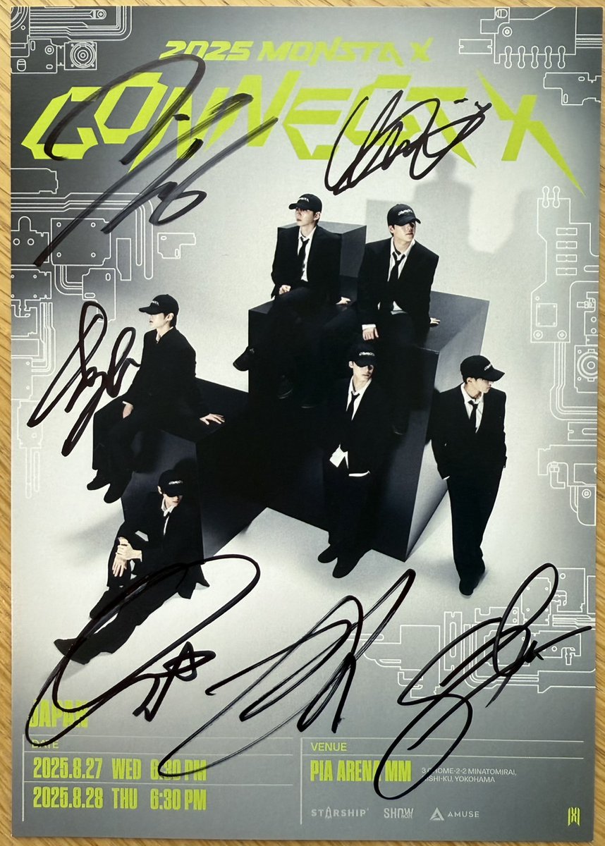 TOKYOFM 『K-STAR CHART presents POP-K TOP10 Friday』 (@popktop10friday) on Twitter photo /
6人組ボーイズグループ
【 MONSTA X 】のコメントをOA!🗯️
メンバー全員のサイン入りポストカードを1名様に #プレゼント
\
▼応募方法
①<a href="/kstar_pj/">K-STAR Project</a>と
<a href="/popktop10friday/">TOKYOFM 『K-STAR CHART presents POP-K TOP10 Friday』</a> をフォロー!
② #ポプコン をつけ引用投稿!
8/28(木)23:59〆
▼詳細
audee.jp/news/show/1381…
#TOKYOFM
#IDOLCHAMP /
6人組ボーイズグループ
【 MONSTA X 】のコメントをOA!🗯️
メンバー全員のサイン入りポストカードを1名様に #プレゼント
\
▼応募方法
①<a href="/kstar_pj/">K-STAR Project</a>と
<a href="/popktop10friday/">TOKYOFM 『K-STAR CHART presents POP-K TOP10 Friday』</a> をフォロー!
② #ポプコン をつけ引用投稿!
8/28(木)23:59〆
▼詳細
audee.jp/news/show/1381…
#TOKYOFM
#IDOLCHAMP