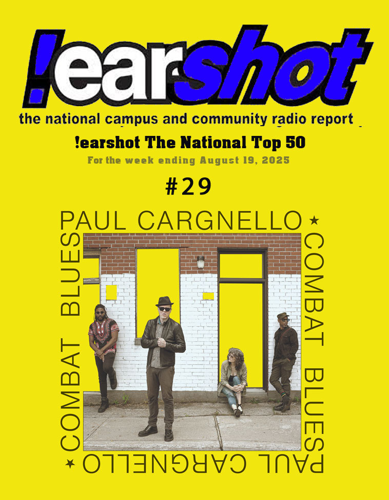 PaulCargnello's tweet photo. Pierced the top forty ! A huge thank you to all the #campus + #community radio spinning my 20th record!  

@ckut @CFURadio #CombatBlues #collegeradio #chart #earshot #punk #blues #funk #antifascist https://t.co/cAvPos8ezY