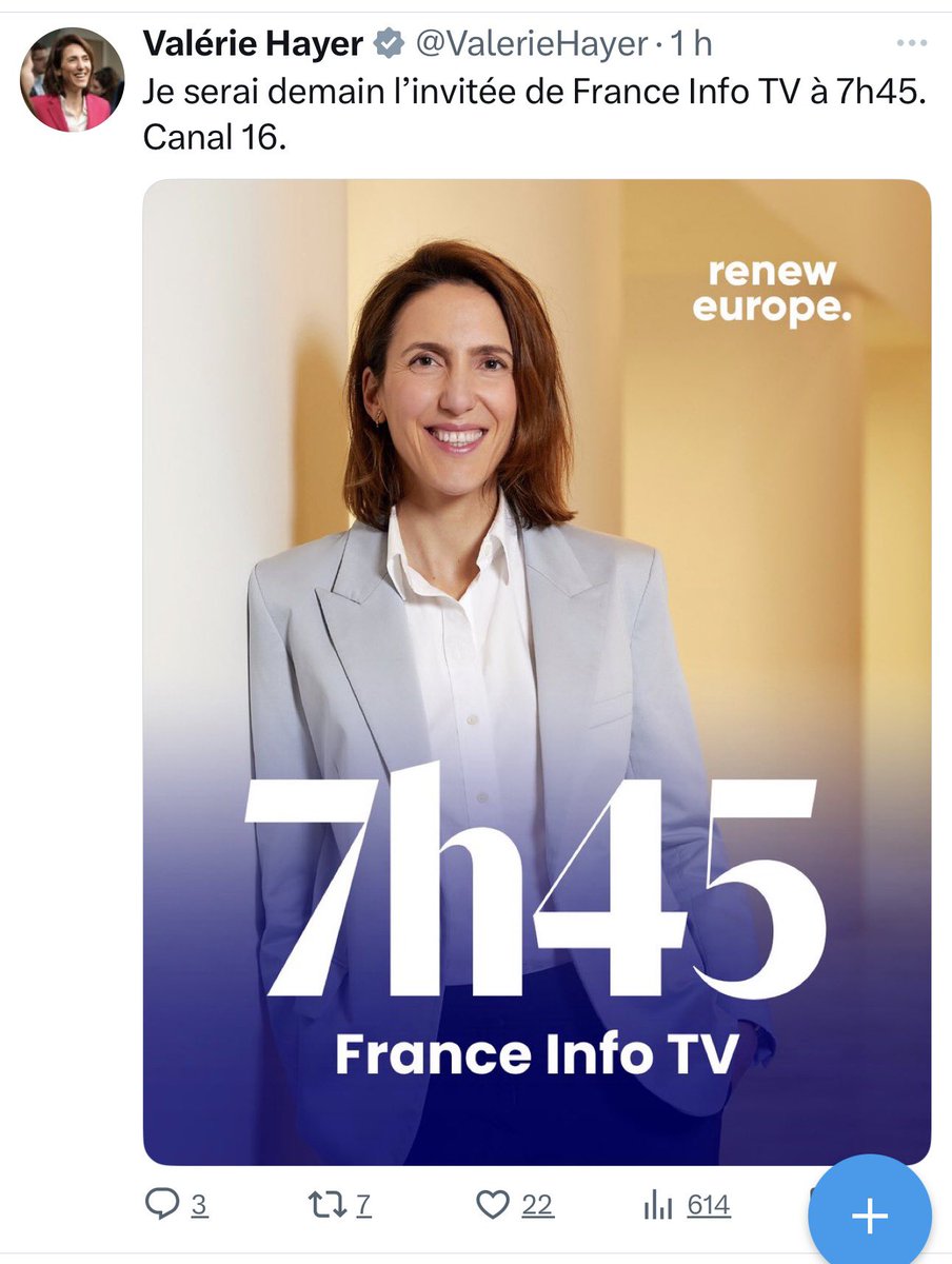 Quand il y a 3 commentaires, dont 1 qui est en fait une publicité pour un Casino en ligne, tu sens bien le Renew Europe🤦🏻
<a href="/f_philippot/">Florian Philippot</a> <a href="/idrissaberkane/">Idriss J. Aberkane Ph.D x3</a> avec 22 vues...
Ces gens sont fous...