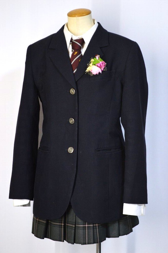 神奈川県立 生田東高等学校 ブレザー冬服 ネクタイ 校章が出品されまし