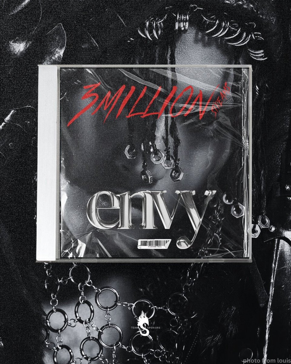 team_superiors's tweet photo. Oh shiiiii! 3 MILLION Spotify streams for envy 🔥

This track's been a whole flex since day one and it's still hitting like someone poured gasoline 😉 

Keep it spinning: https://t.co/etZbkvOXQE

@felipsuperior #FELIP https://t.co/gCjpOlQCTL