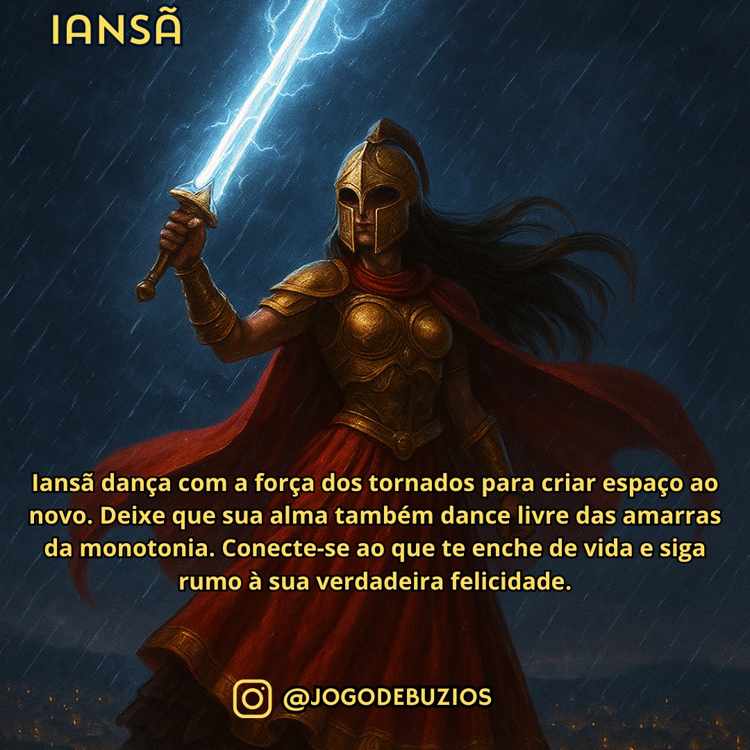 candomble's tweet image. "Iansã dança com a força dos tornados para criar espaço ao novo. Deixe que sua alma também dance livre das amarras da monotonia. Conecte-se ao que te enche de vida e siga rumo à sua verdadeira felicidade."
#Babalorixa #Babalorixaricardodeoxossi #Jogodebuzios #Candomblé #Umbanda