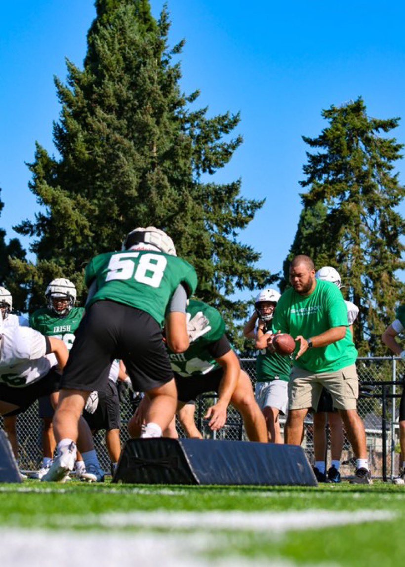 The Irish got better today! Thank you
<a href="/CoachChrisRo/">Coach Chris Rohaley</a> for the great photos of our guys throughout camp.