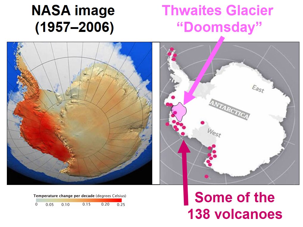Climate Council's academic legitimacy is collapsing - not the Antarctic - especially since they fail to mention the 138 or so volcanoes on the western side, of which an unknown number are active.