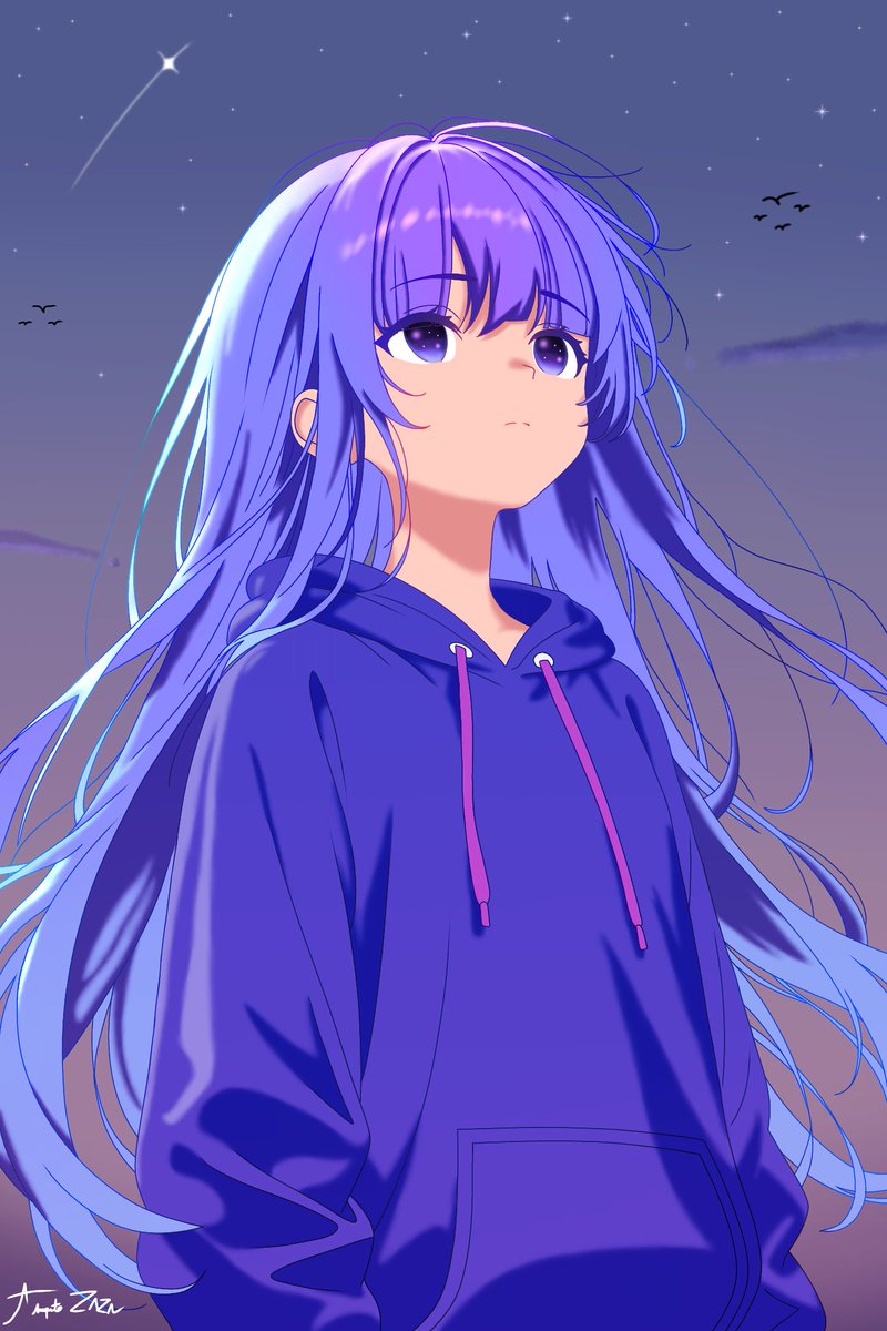 TaquitoZaZa's tweet photo. 新しいドローイング 🌠💜🌈 https://t.co/A1AIV45o0c