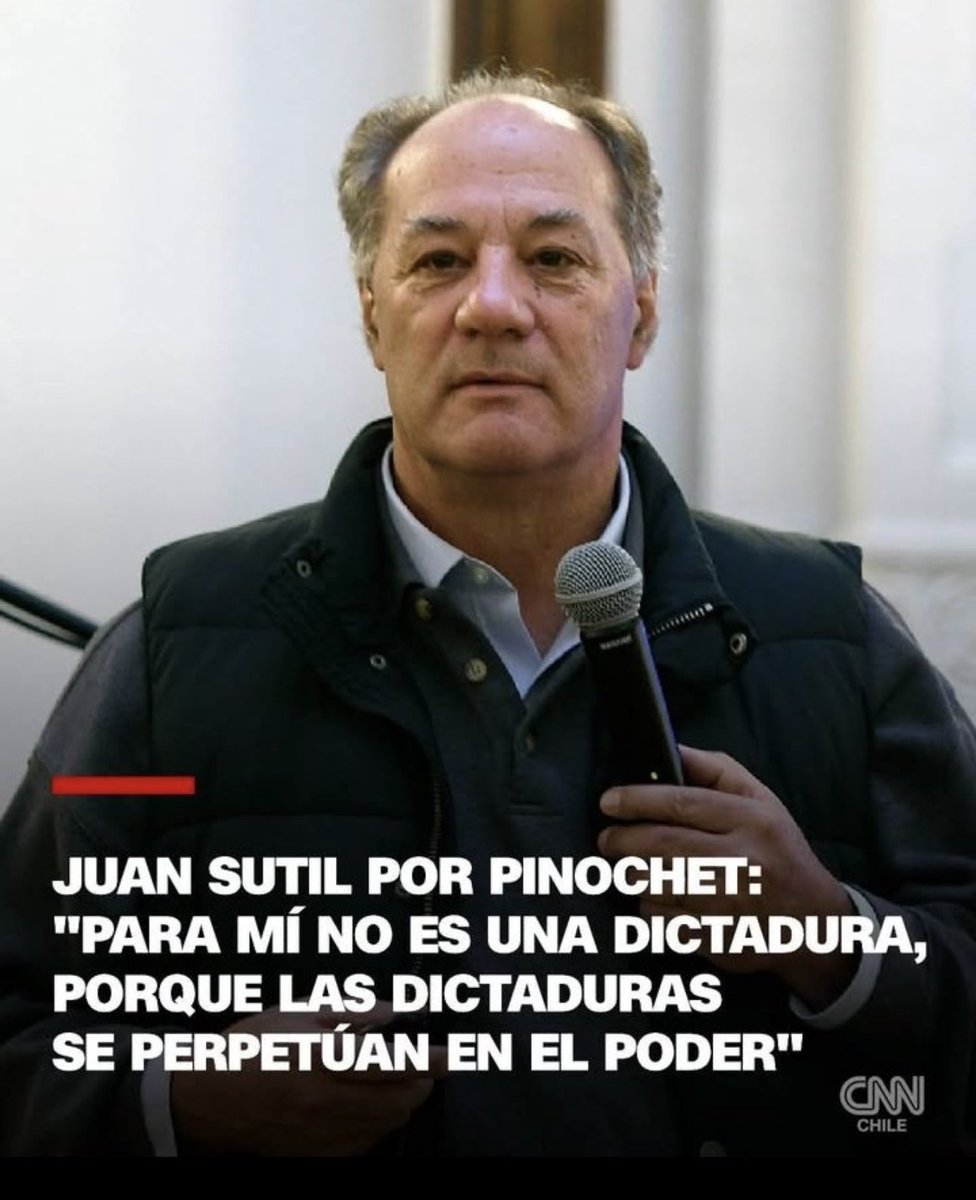 Laura Albornoz (@lauralbornoz) on Twitter photo Condenables declaraciones del vocero de <a href="/evelynmatthei/">Evelyn Matthei</a> <a href="/JuanSutilS/">Juan Sutil S</a> Pinochet estuvo 17 AÑOS en el poder ¿cuántos años esperaba Sutil q estuviera? El dictador dejó La Moneda x presión internacional y movilizaciones sociales, no x convicciones democráticas. Condenables declaraciones del vocero de <a href="/evelynmatthei/">Evelyn Matthei</a> <a href="/JuanSutilS/">Juan Sutil S</a> Pinochet estuvo 17 AÑOS en el poder ¿cuántos años esperaba Sutil q estuviera? El dictador dejó La Moneda x presión internacional y movilizaciones sociales, no x convicciones democráticas.