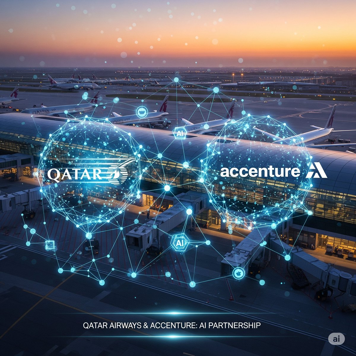 Hazuki_AI_Lab's tweet photo. カタール航空、アクセンチュアと提携し企業全体でAI導入へ。 業務効率やサービス革新をAIで追求。航空業界でもDX推進が加速します。
#カタール航空 #アクセンチュア #AI #DX #航空業界 https://t.co/ll9ifzy1Mh