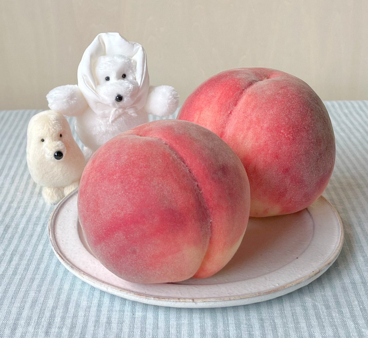 立派な桃うれしいね