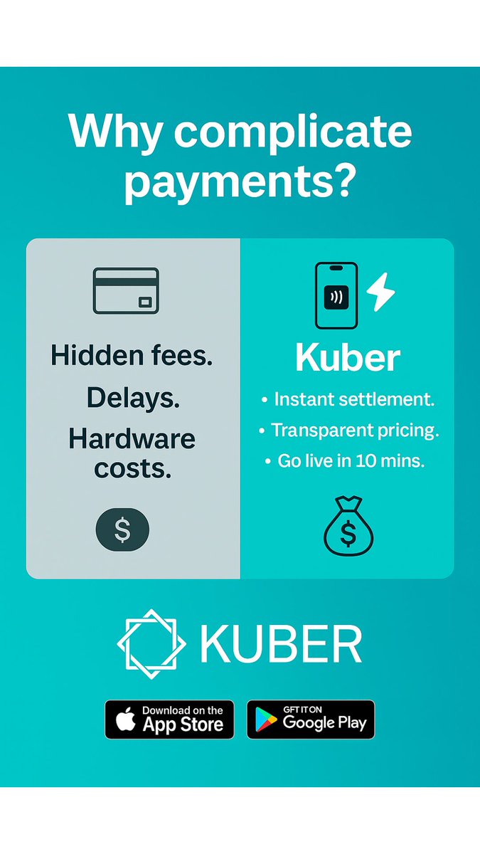Outbackcapital9's tweet photo. 💳 Accept payments anytime, anywhere with Kuber!
From Tap to Pay, QR Codes, PayID, PayTo – we’ve got it all covered ⚡
✅ Instant settlement
✅ Lower fees
✅ Online & In-person payments
🚀 Power your business with Kuber today!
🔗 Sign up now & start accepting payments smarter.
#Kuber #PaymentsMadeEasy #TapToPay #QRpayments #PayID #PayTo #BusinessGrowth