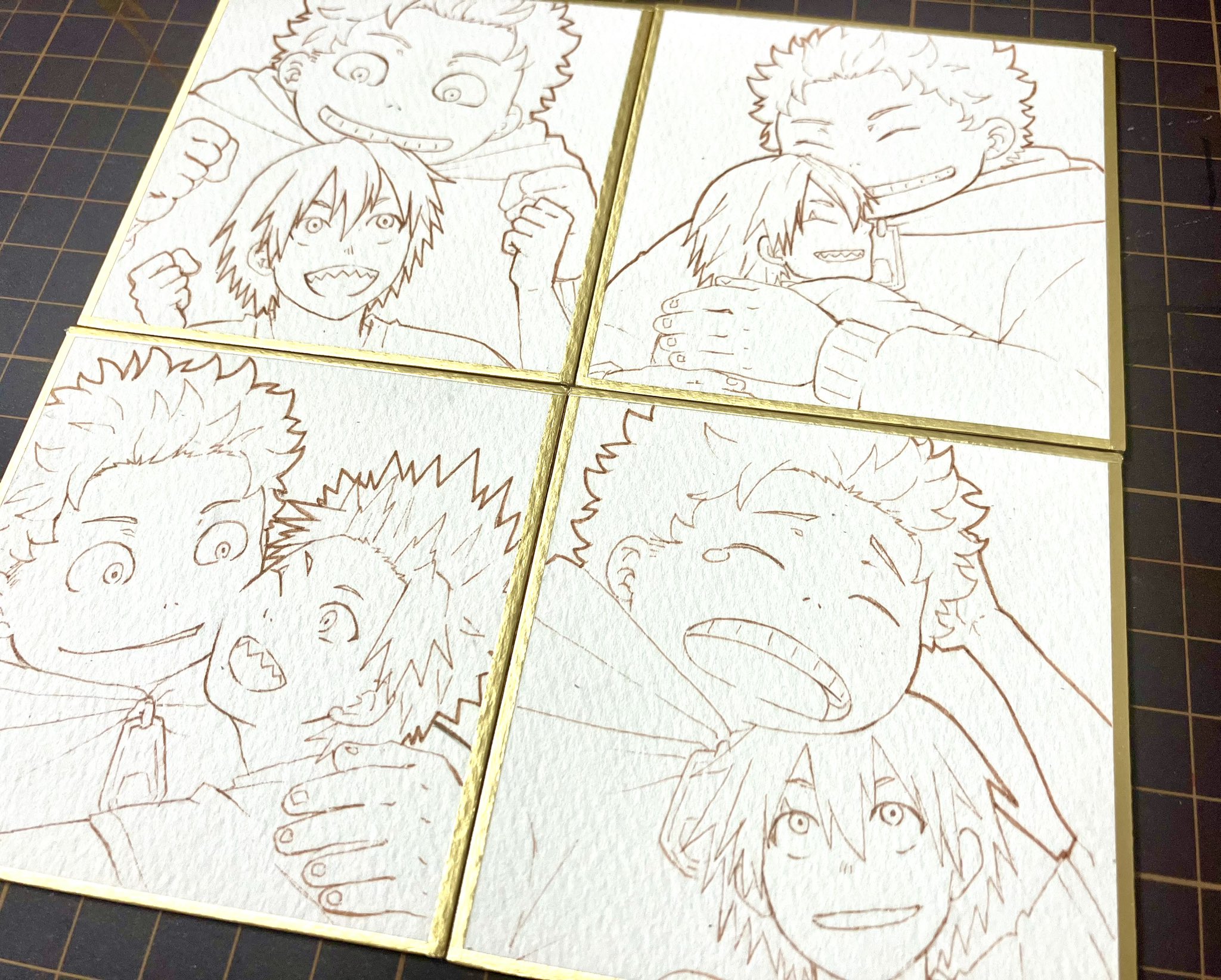 オーダー流れ品(><)+おまけリクエスト豆色紙 ミスミ on X: 