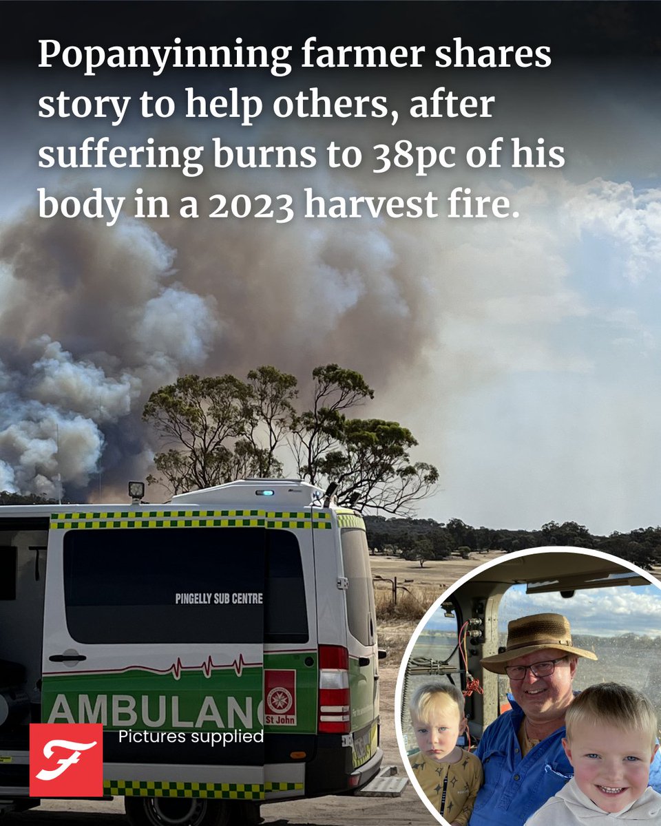 So many important messages in this story. Thanks to Tim Haslam for sharing it with me. Tim suffered burns to 38pc of his body during a fire at harvest. He spent 84 days in hospital and had 15 operations – and now wants to teach others about fire safety.

farmweekly.com.au/story/9044230/