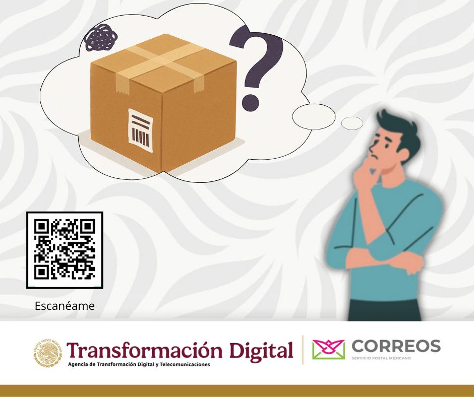 CorreosdeMexico's tweet photo. 📦 ¿Paquete perdido?
Reclama en línea o en oficina. Ten a la mano tu número de guía y, si es Mexpost o registrado. ¡Entra directo a investigación! 🔍✉️
#Mexpost #Paqueteríaperdida https://t.co/7ak7p4p4OG