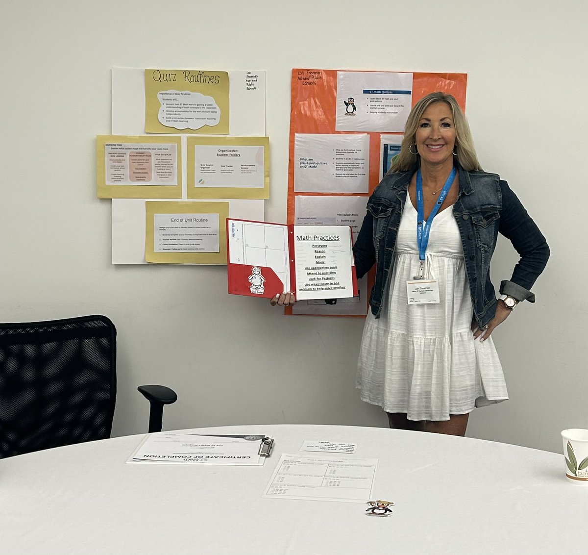 Had a blast presenting for ST Math today! #prerequisites #quizroutinesarekey