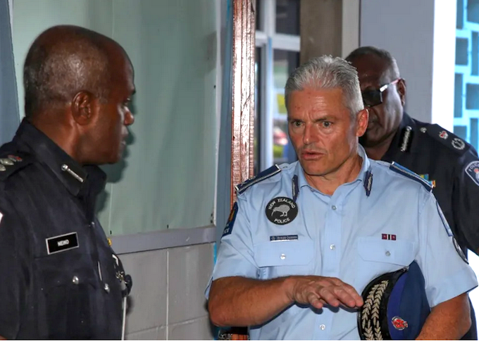 DavidRobie's tweet photo. NZ police chief acknowledges impact of criminal deportees on Pacific #asiapacificreport #rnzpacific #pacificwaves #pacificpolicechiefs #pacificcrime #deportees @PACNEWS2 
https://t.co/1lkjzXI5aH https://t.co/PpCXTzbCHX