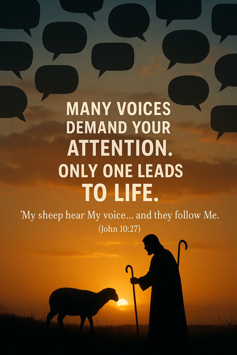“My sheep hear My voice… and they follow Me.” (John 10:27)