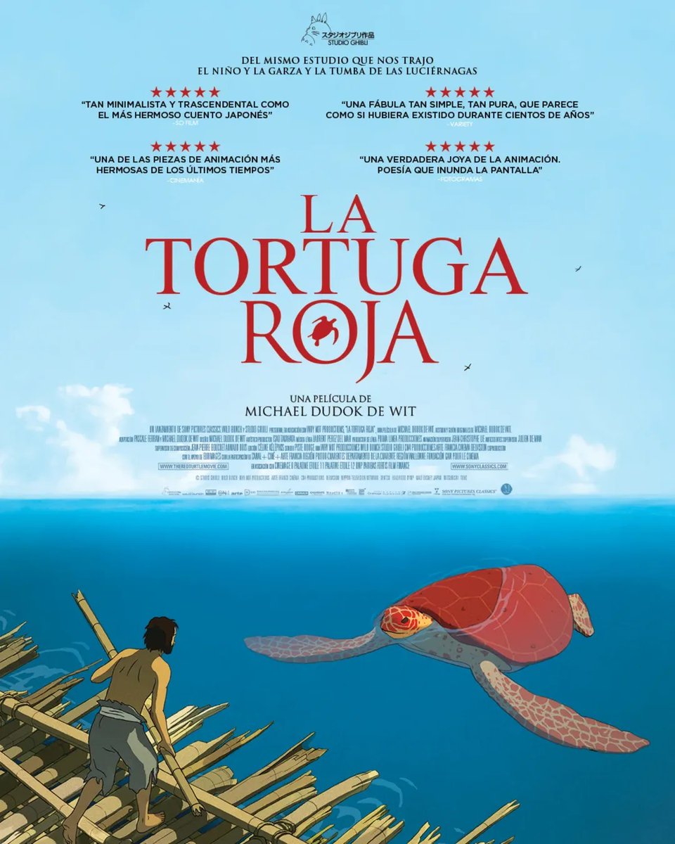 CinefilosColomb's tweet photo. Listo para un fábula poética sobre la vida, la naturaleza y la transformación.
De #StudioGhibli llega por primera vez a cines de Latinoamérica #TheRedTurtle #LATORTUGAROJA.
@CinetopiaLatam https://t.co/9KNimZyewF