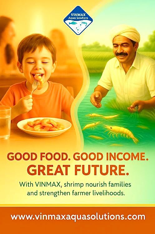 VinmaxA12601's tweet photo. From the ponds of Andhra to the plates of families. VINMAX provides aqua solutions that ensure a future of prosperity for our farmers and healthy meals for our communities.
#Shrimpfarmers #ShrimpLove #Community #SupportLocal #GreatFuture #VINMAX #AquaSolutions https://t.co/lHZVMKFbtw
