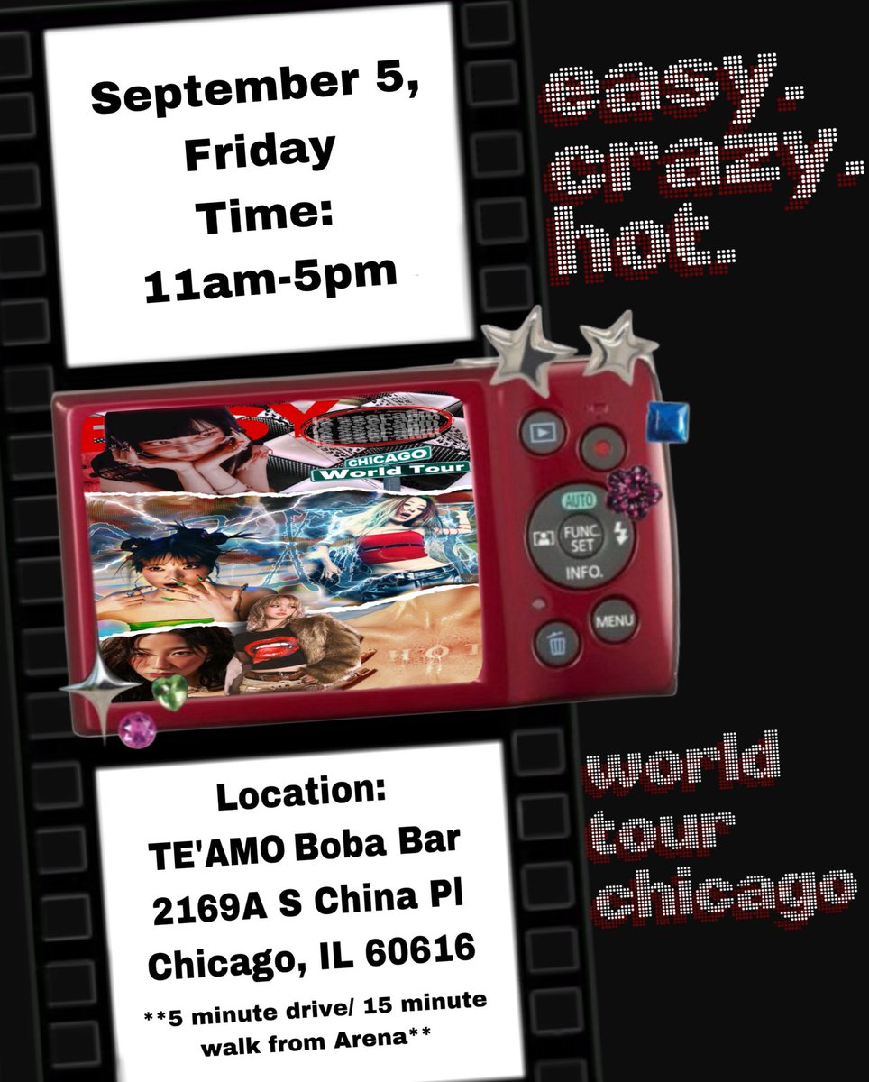 ashesplanet_'s tweet photo. Hey Fearnot!
Come out and celebrate #lesserafim in #chicago with us!
We will have 3 cupsleeve options,event pc’s, freebies and vendors!
📅 Friday, Sep 05
📍TE’AMO, Chinatown @TeamoBobaBar
⏰ 11am - 5pm
Host: @ashesplanet_
#easycrazyhot #easy_crazy_hot_in_chicago #lesserafimtour https://t.co/aurzOKgtW8