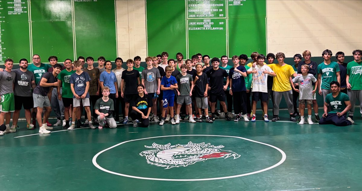 What an awesome night for our wrestlers and coaches with the great <a href="/BeauBartlett/">Beau Bartlett</a> sharing technique and his wisdom with us all! We all learned a lot! Thank you Beau! @brickwrestling