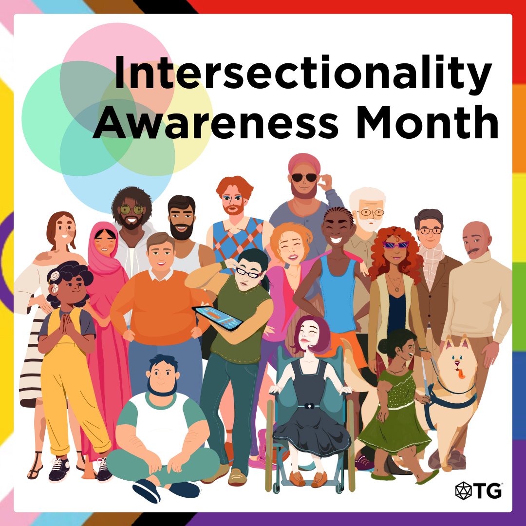 August is Intersectionality Awareness Month. Intersectionality shows how race, gender, class, sexuality, and ability overlap, creating both privilege and unique challenges for people with multiple social identities. Women may be dismissed, and women of color also stereotyped.