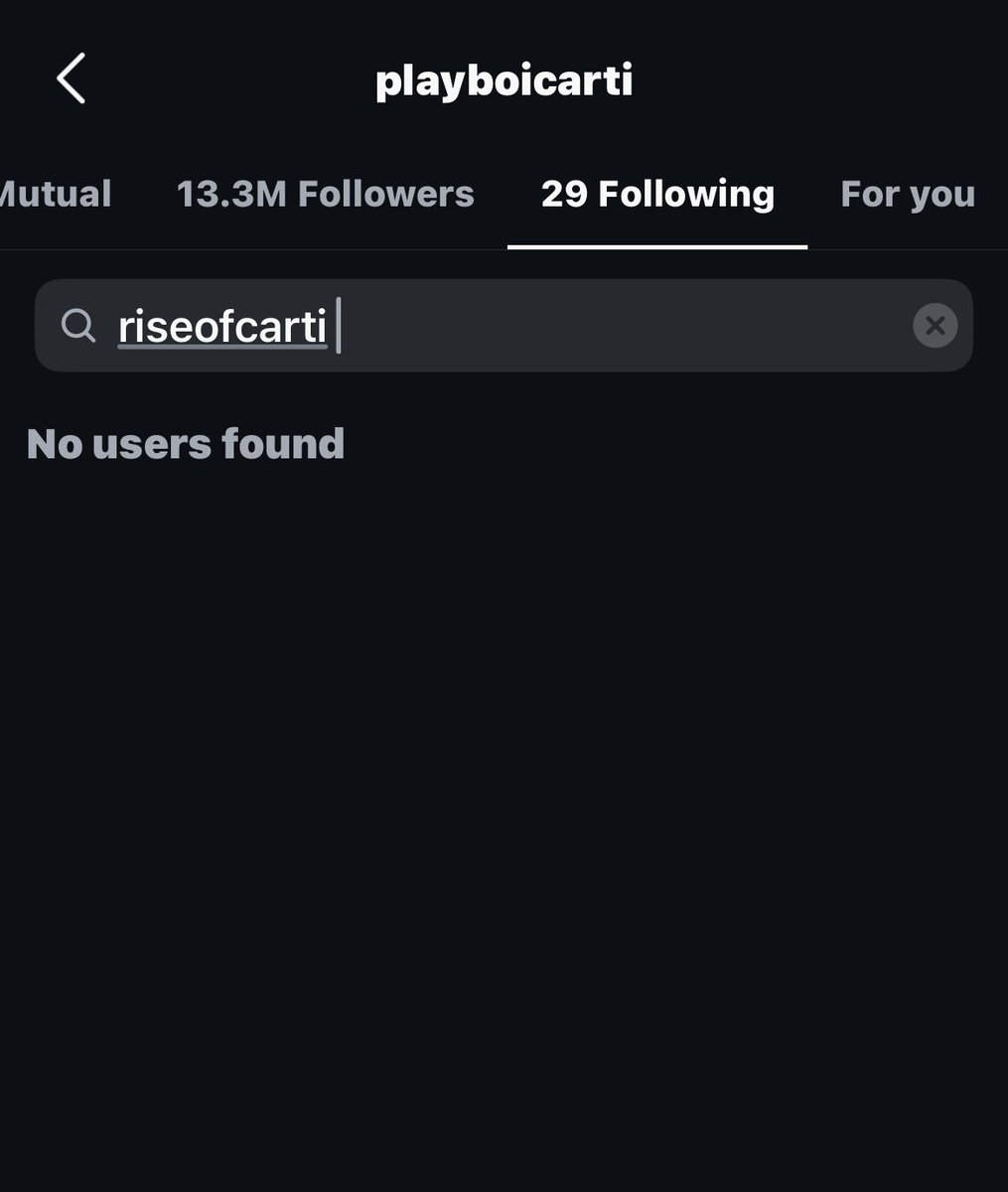 Playboi Carti unfollows RiseOfCarti after being exposed to be a r*pist 😬

Meaning he’s no more the official fan page and his career is most likely over.