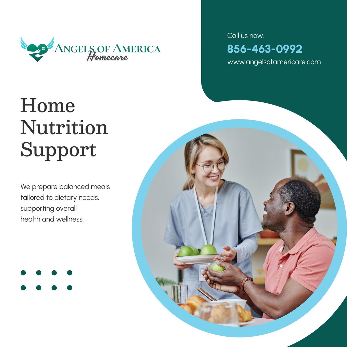 AngelsofAHC's tweet image. Nutrition impacts everything—from strength to mood. Our caregivers prepare meals that are healthy, tasty, and fit your needs. Let’s make eating easy and beneficial. Contact us for support! 🥗🍲

#MtLaurelNJ #HomeCare #NutritionSupport #BalancedMeals #WellnessThroughFood