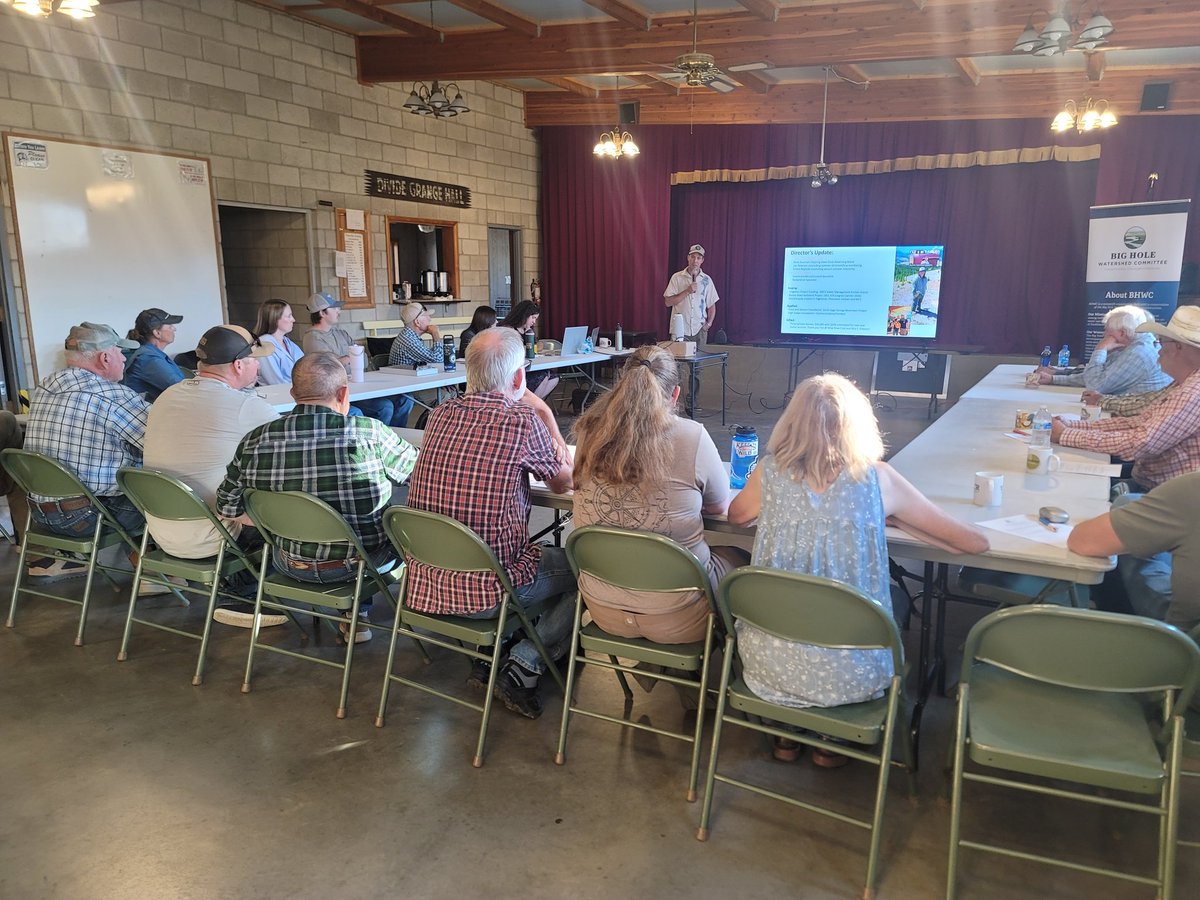 In Divide for a meeting of the Big Hole Watershed Committee.

Numbers for the Big Hole are bleak, Sections 1 and 5 are completely closed to fishing and Section 2 closure may be imminent.

There is essentially no water in the tributaries