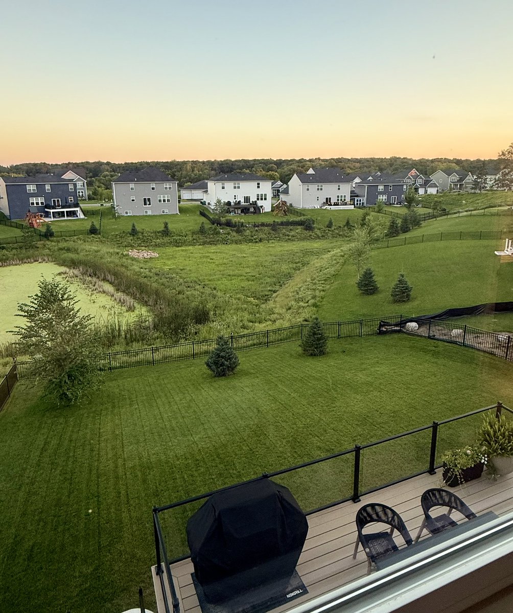 Lawn and sunset appreciation post. Need to find joy in the little things bc life has been so stressful the past few months 😭