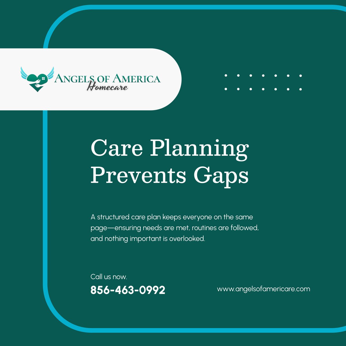 AngelsofAHC's tweet image. 🧾📋 A clear care plan ensures routines are followed and needs are addressed without confusion. It promotes consistency, reliability, and peace of mind for everyone involved.

#MtLaurelNJ #HomeCare #CarePlanning #CompassionateCare #CaregiverSupport