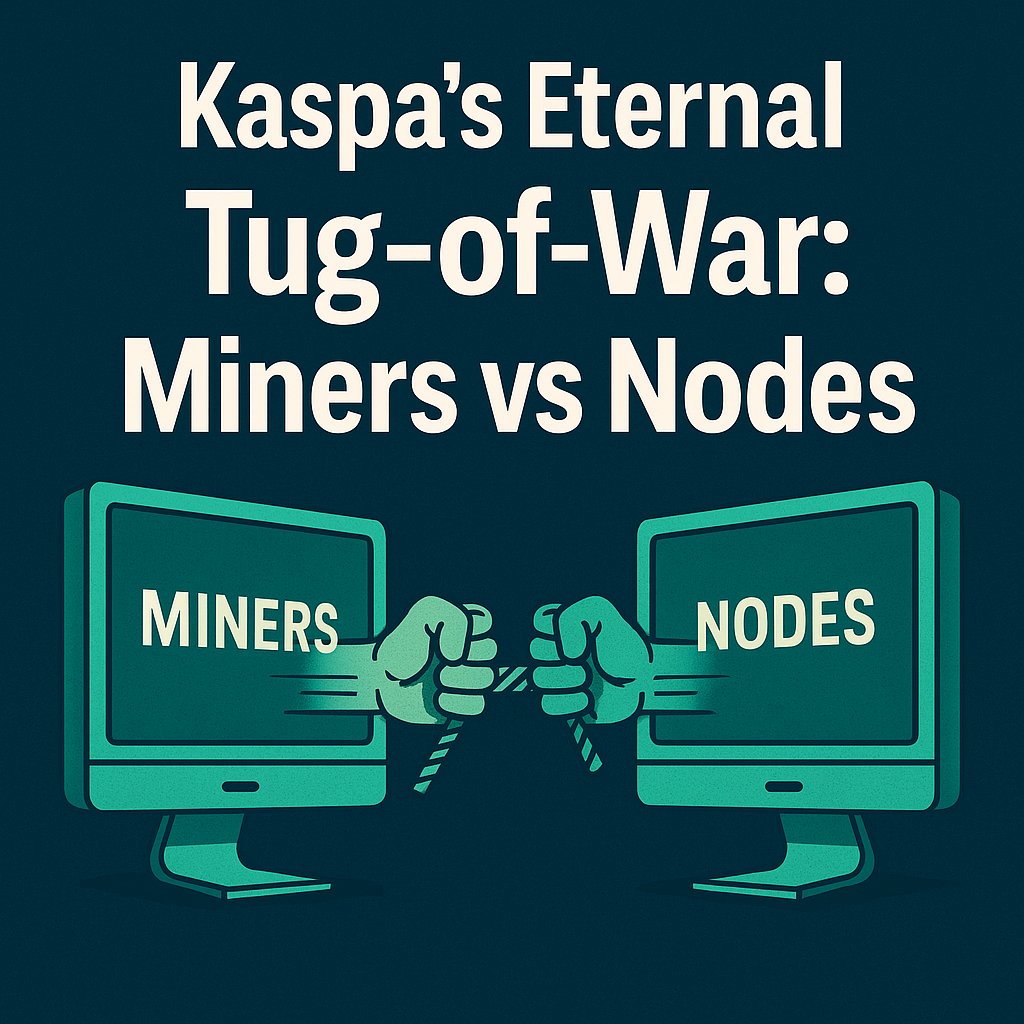 The Kaspa Onion (@thekaspaonion) on Twitter photo π₯π₯π₯π₯π₯π₯π₯π₯
The genius of solving the trilemma
Mind-blowing π€―
Thread π§΅ ππππ
---
1/
I used to fear: what happens when Yonatan steps away from Kaspa?
What happens when Dag Knight is the final upgrade and development slows, the way Bitcoin froze during the blocksize π₯π₯π₯π₯π₯π₯π₯π₯
The genius of solving the trilemma
Mind-blowing π€―
Thread π§΅ ππππ
---
1/
I used to fear: what happens when Yonatan steps away from Kaspa?
What happens when Dag Knight is the final upgrade and development slows, the way Bitcoin froze during the blocksize