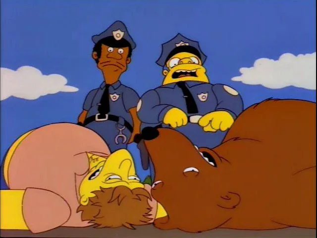 Book 'em Lou. One count of being a bear.....and one count of being an accessory to being a bear.