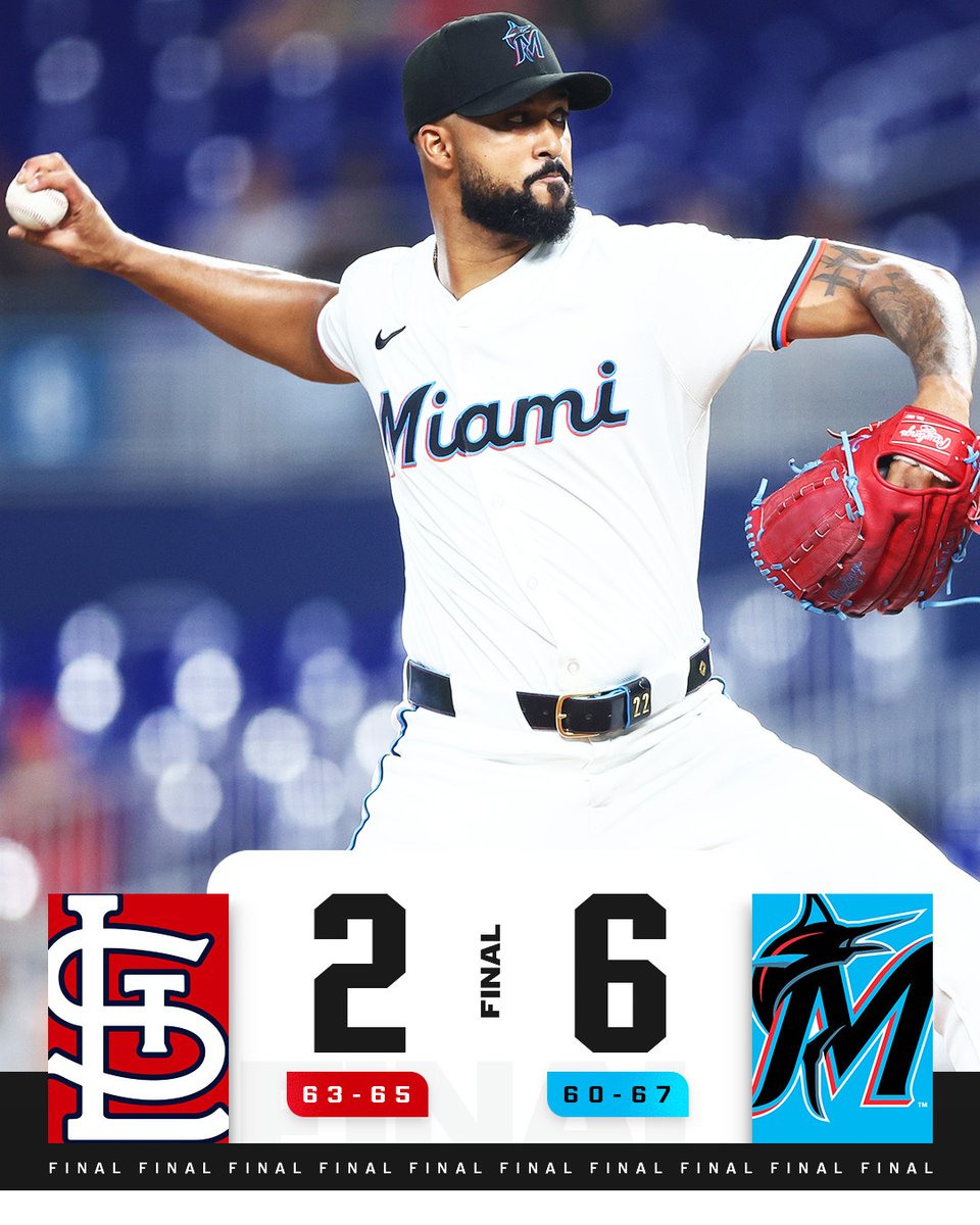 MLB (@mlb) on Twitter photo The <a href="/Marlins/">Miami Marlins</a> collect a win vs. St. Louis.
Sandy Alcantara now has a 1.66 ERA in 8 career starts against his former team! The <a href="/Marlins/">Miami Marlins</a> collect a win vs. St. Louis.
Sandy Alcantara now has a 1.66 ERA in 8 career starts against his former team!
