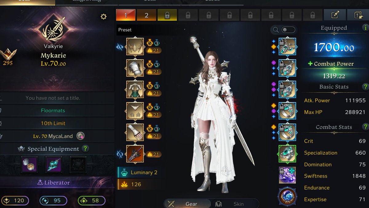 myca_plays's tweet photo. VALKYRIE IS SO FUN!! 1700 push is done, having such a blast! WORKIN ON THAT MAIN SWAP! @playlostark #LostArk https://t.co/8PUBlOJq0D