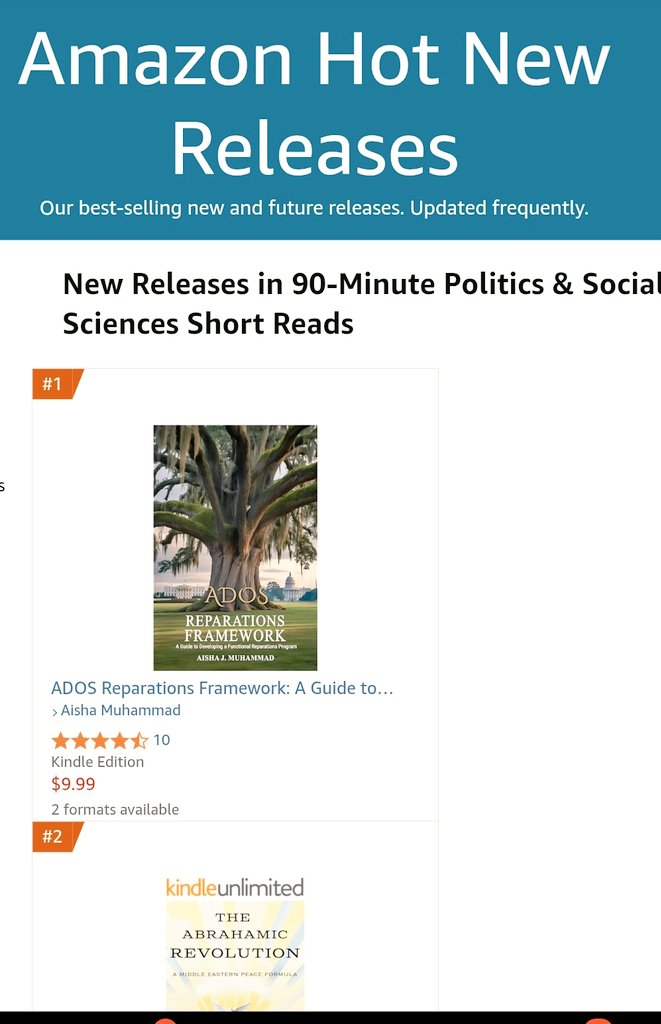 AmericandosN's tweet image. The ADOS Framework is the #1 New  Release &amp;amp; Featured Best Seller on Amazon Books 📚 for its category!  🎉🎊🙌🏿

Another #ADOSAF Win for 2025!!!

 🎉🎊🙌🏿
⭐️⭐️⭐️⭐️⭐️ Book Review