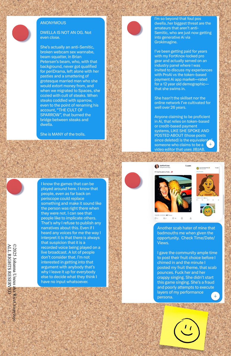 JojoRiceCrispy's tweet photo. @free_bae_bae I have a lot to say about a lot of things—no time to make this prettier than I already have—but I’m not burning my precious and valuable, IN DEMAND vocal cords or time, for this shit.
I’m reaching for my darts right now. 🎯
#TheRealShit https://t.co/h5UPByyBcT
