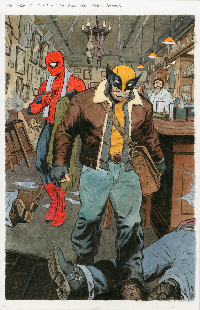 Time For A Drink 
Paolo Rivera #Wolverine