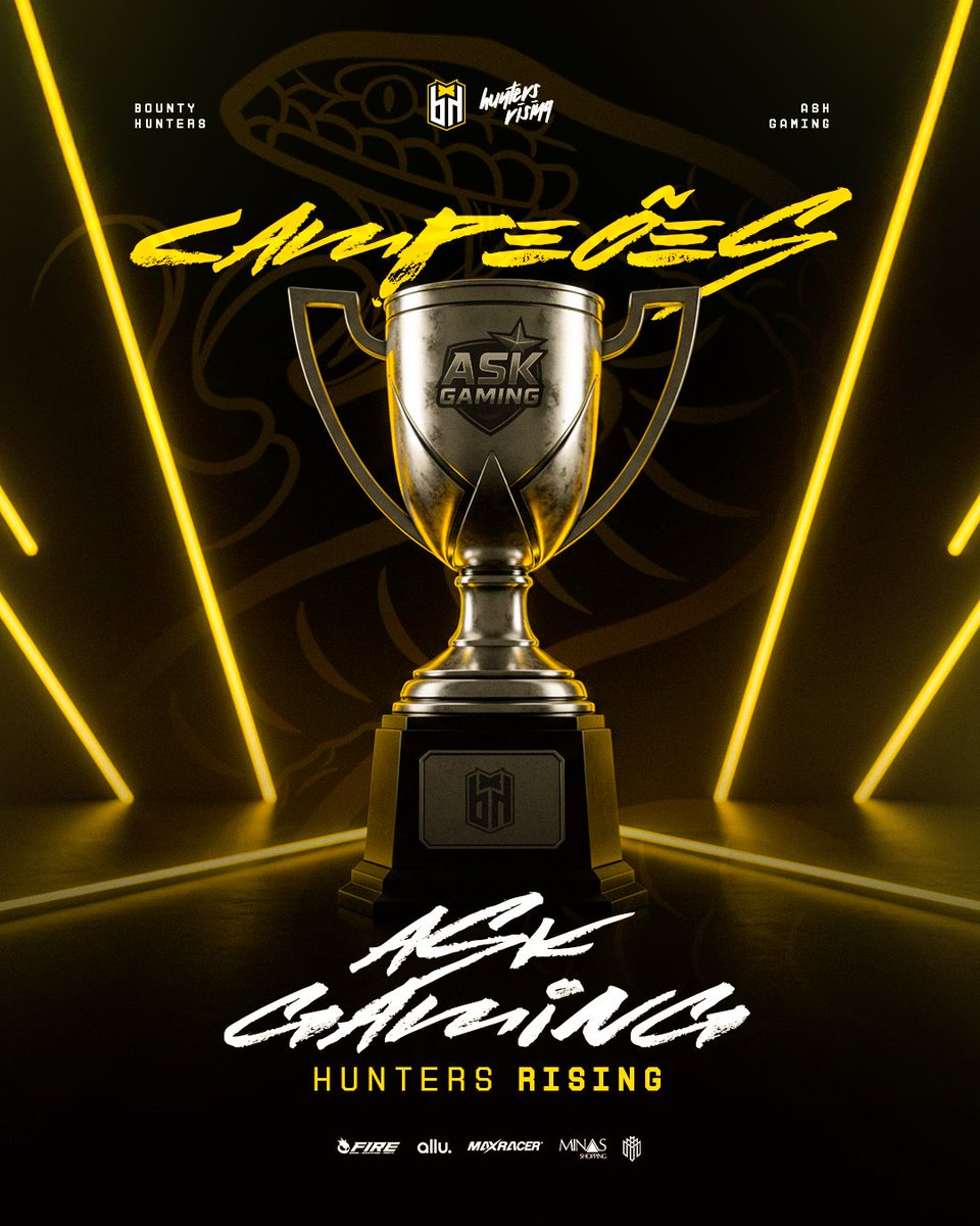 FAAAAAAAAAAAAAAAALA DOS CAMPEÕESSSS! 🏆🔥

A Hunters Rising mostrou a força da nova geração e garantiu o título do Challenger Series by ASK Gaming! 🖤💛

Nossos mini hunters já nasceram com aquele instinto de caçador que carrega o nome da BH. E pode respeitar tá? que o amanhã do