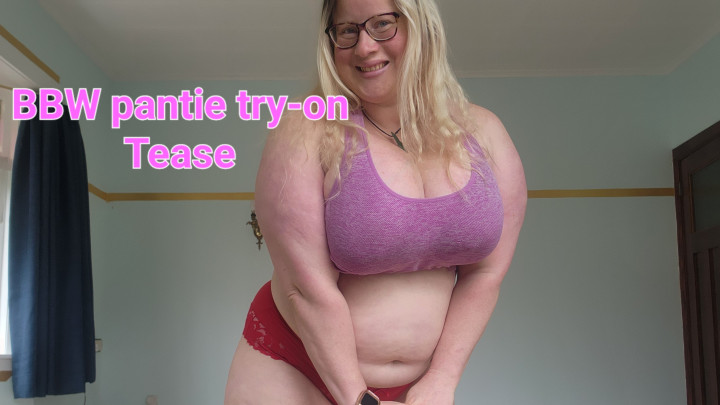 CandyLuxePromo's tweet photo. VID SOLD! BBW Pantie Try-On Tease 🔥 Check it out! https://t.co/5eiOXqTJxz #MVSales @manyvids https://t.co/OwwAan3q7n