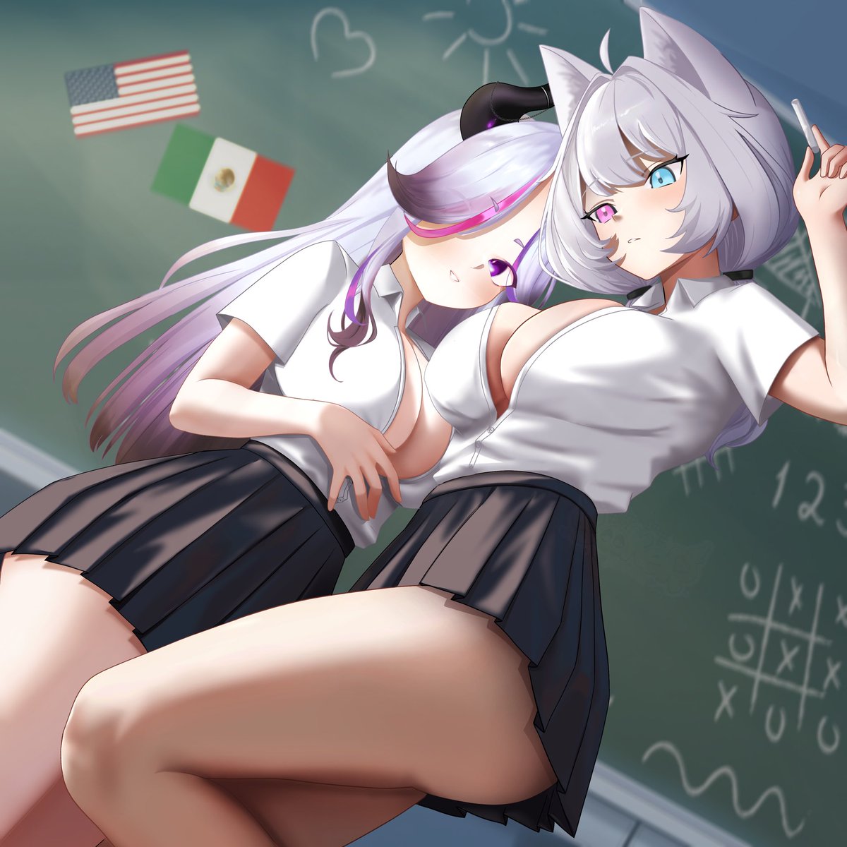 Nyanniee &amp; Nymph in the same class… yeah this collab is about to go crazy 👀🔥
#SoraTalent