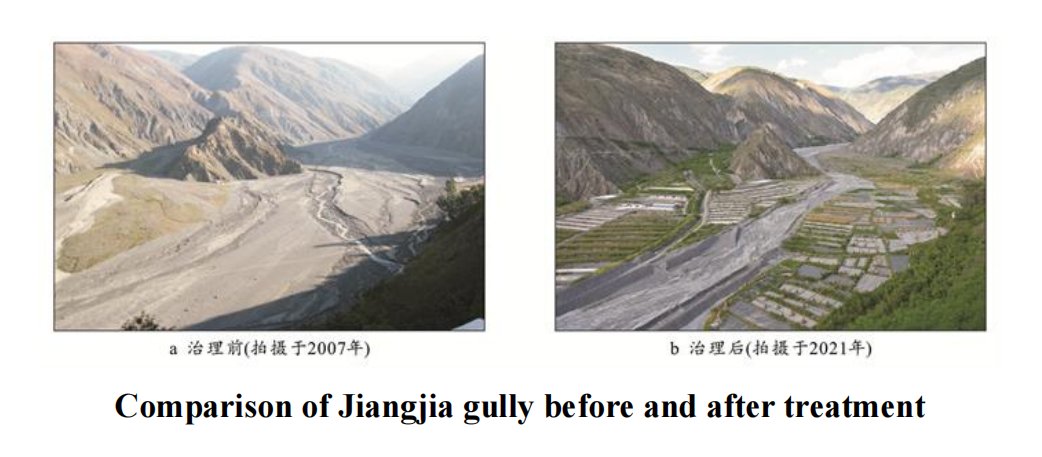 According to a new research at Dongchuan area of Kunming City, China, S-shaped vegetation dams with varying flow path width ratios have different regulatory effects on debris flows. The bioengineering measures are also helpful for energy dissipation and disaster mitigation.👇