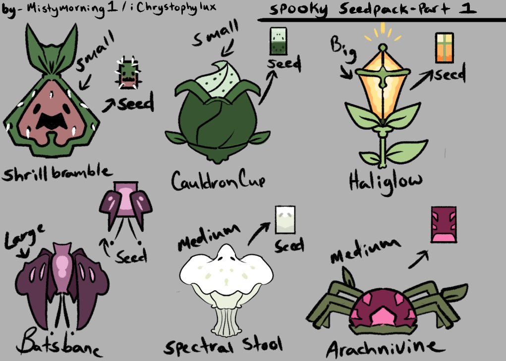iiDollieFluff's tweet image. I know people don&apos;t like Grow a Garden on most of twitter, but I kinda do... 

Here are some Halloween concepts I made-

#gag #growagarden #robloxgrowagarden #conceptart