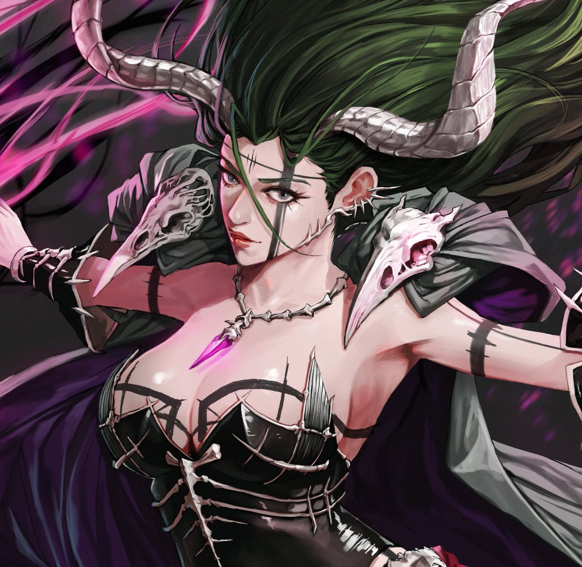 Nvit_M's tweet photo. necromancer

#illustration 
#conceptart 
#イラスト https://t.co/tERjGrAM4o