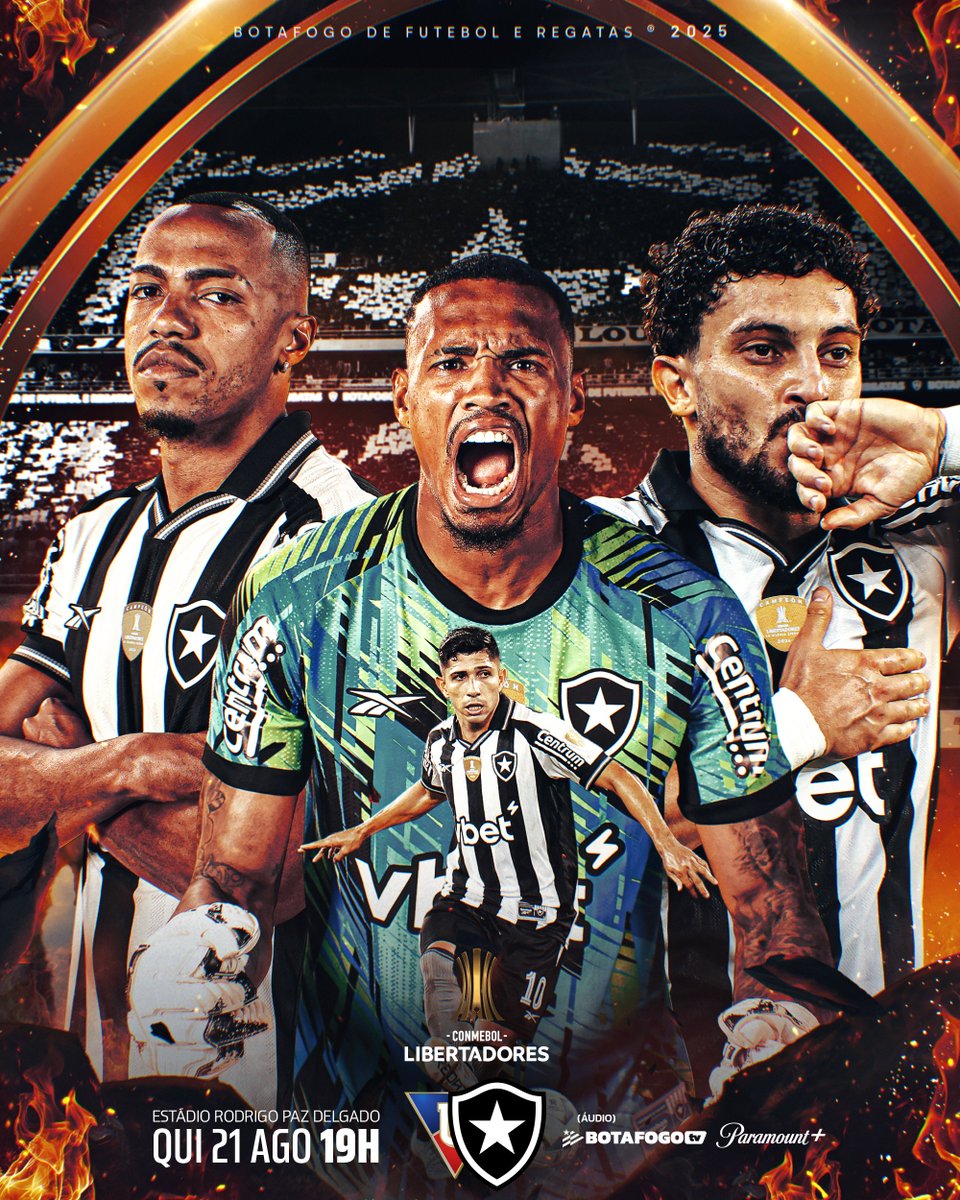 Botafogo's tweet image. CHEGOU O DIA! 🔥🌎

ATUAL CAMPEÃO DA AMÉRICA, O GLORIOSO BOTAFOGO TEM MAIS UMA BATALHA DECISIVA PELA CONMEBOL LIBERTADORES! VAMOS JUNTOS! 💪🏾⭐️ #DIADEFOGO