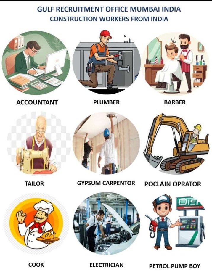 السلام عليكم 
معك مكتب استقدام  من الهند 
👨‍✈️سواق
👨🏻‍⚕️طبيب
👨🏻‍💻محاسب
👨🏻‍🔧فني تكييف وتبريد
💇🏻‍♂️حلاق رجالي
🏢عامل بناء 
🍽️عامل مطاعم 
🏬عامل فندق
🛍️عامل بوفيه 
🧹عامل نظافة 
🏕️ عامل استراحة 
واتساب للاستفسار
wa.me/+917499900860
#مكة_المكرمة 
#الدممام
#المدينة_المنورة
#السعوديه 
🇸🇦🇸🇦