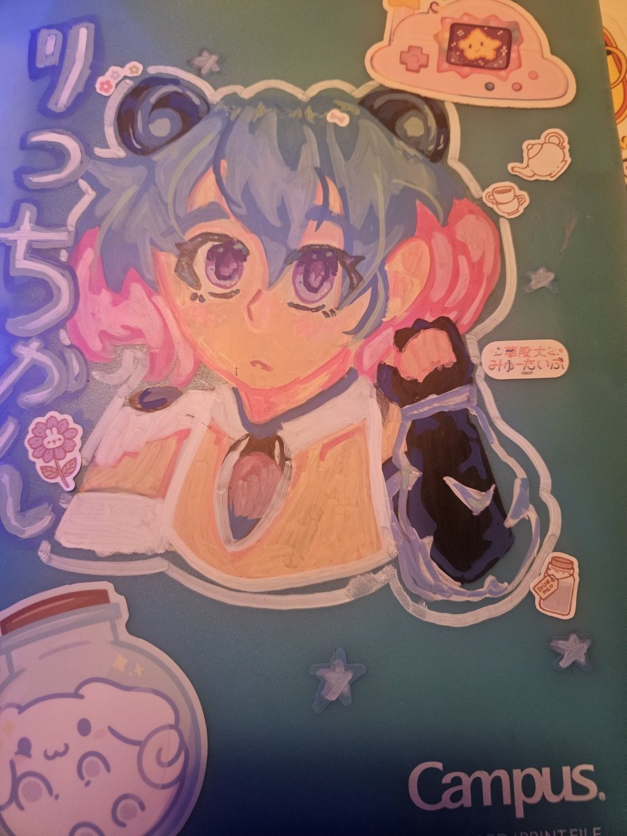 Ricchan I drew on my folder for school (〃´ω`〃)
#りつみて #ゆめみた