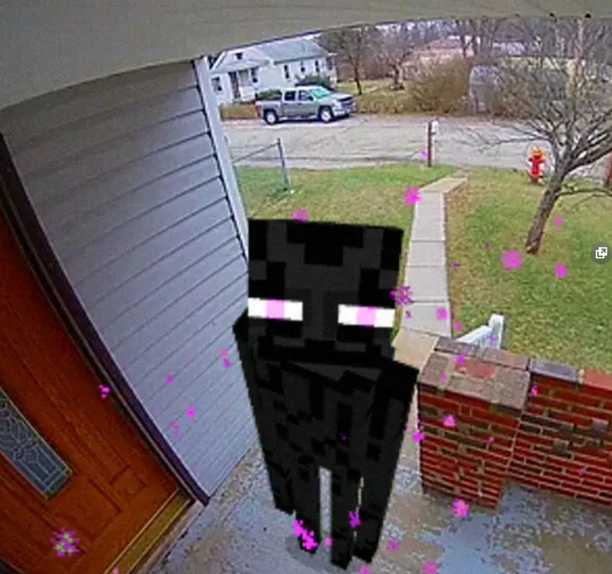 MeincraftSteve's tweet photo. bro who the fuck is at my door? https://t.co/LiAoakAIsA