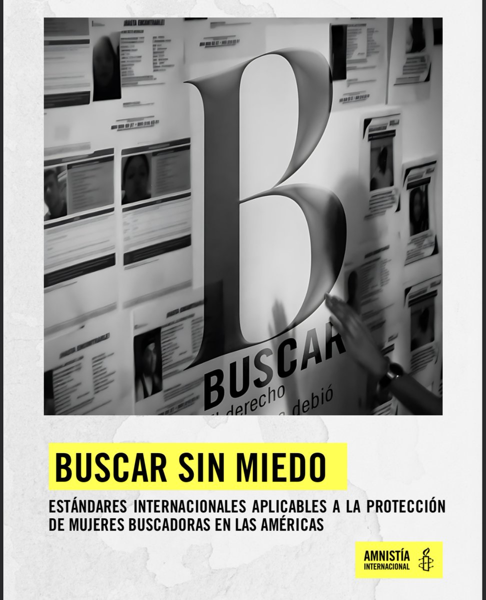 polcrymed's tweet photo. En colaboración con @amnesty compartimos como #LecturaRecomendada de la semana una serie de (3) tres Informes sobre la importante labor de las Mujeres Buscadoras como Defensoras de Derechos Humanos. #Polcrymed #BuscarSinMiedo @MafeMaldonadoA @EstanisEscalant @amnistiamexico https://t.co/CsoakcllVr