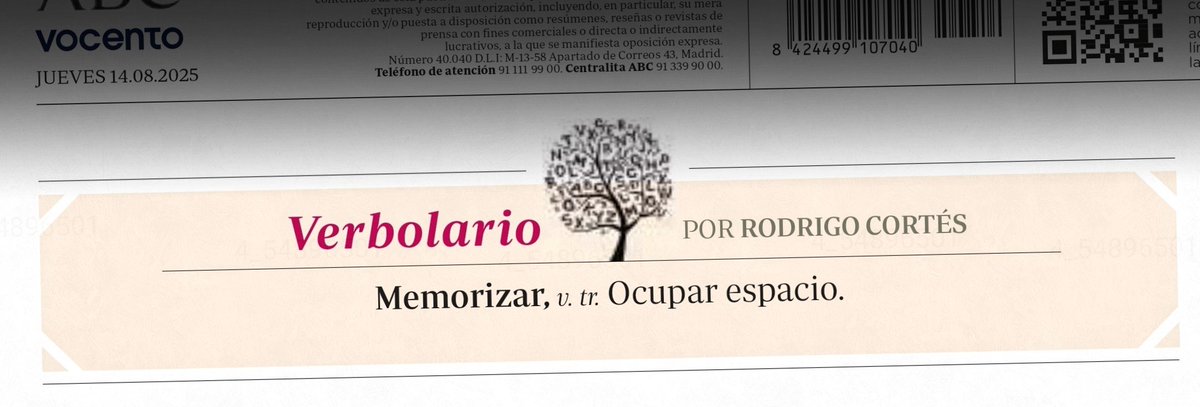 «Memorizar»; 14/ago/2025: voz n° MMMDCXLVII <a href="/rodrigocortes/">Rodrigo Cortés</a>