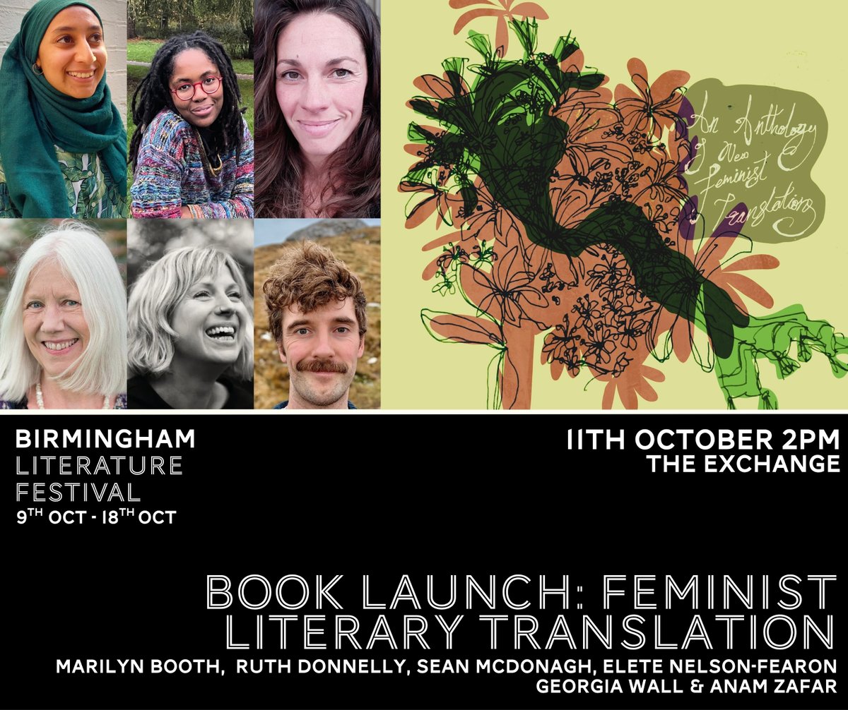 Book your free tickets now for our book launch <a href="/BhamLitFest/">Birmingham Lit Fest</a>: tinyurl.com/2f7c8dss

Sat 11 Oct, 2-3.30pm, The Exchange (in-person/online)

With Marilyn Booth, Ruth Donnelly, Seán McDonagh, Elete Nelson-Fearon, <a href="/cascettara/">Georgia Wall</a>, <a href="/anam_translates/">Anam Zafar</a>
&amp; <a href="/Rosenkrantz/">Rosalind Harvey</a> 

<a href="/artsatbham/">College of Arts+Law</a>